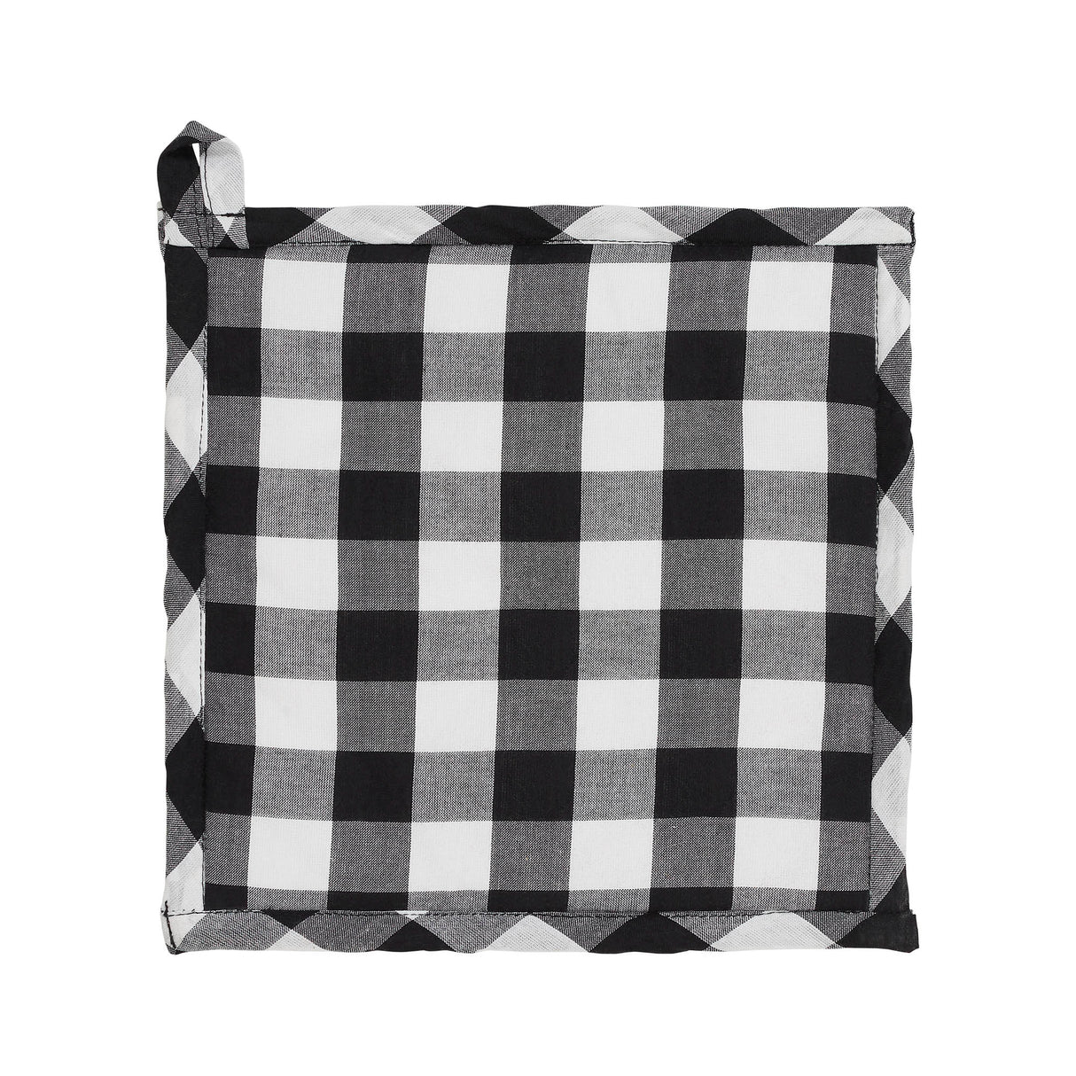Annie Black Check Pumpkin Trivet