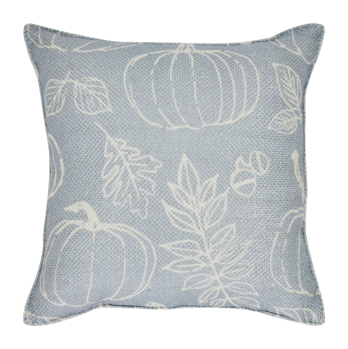 Silhouette Pumpkin Grey Pillow 14x14