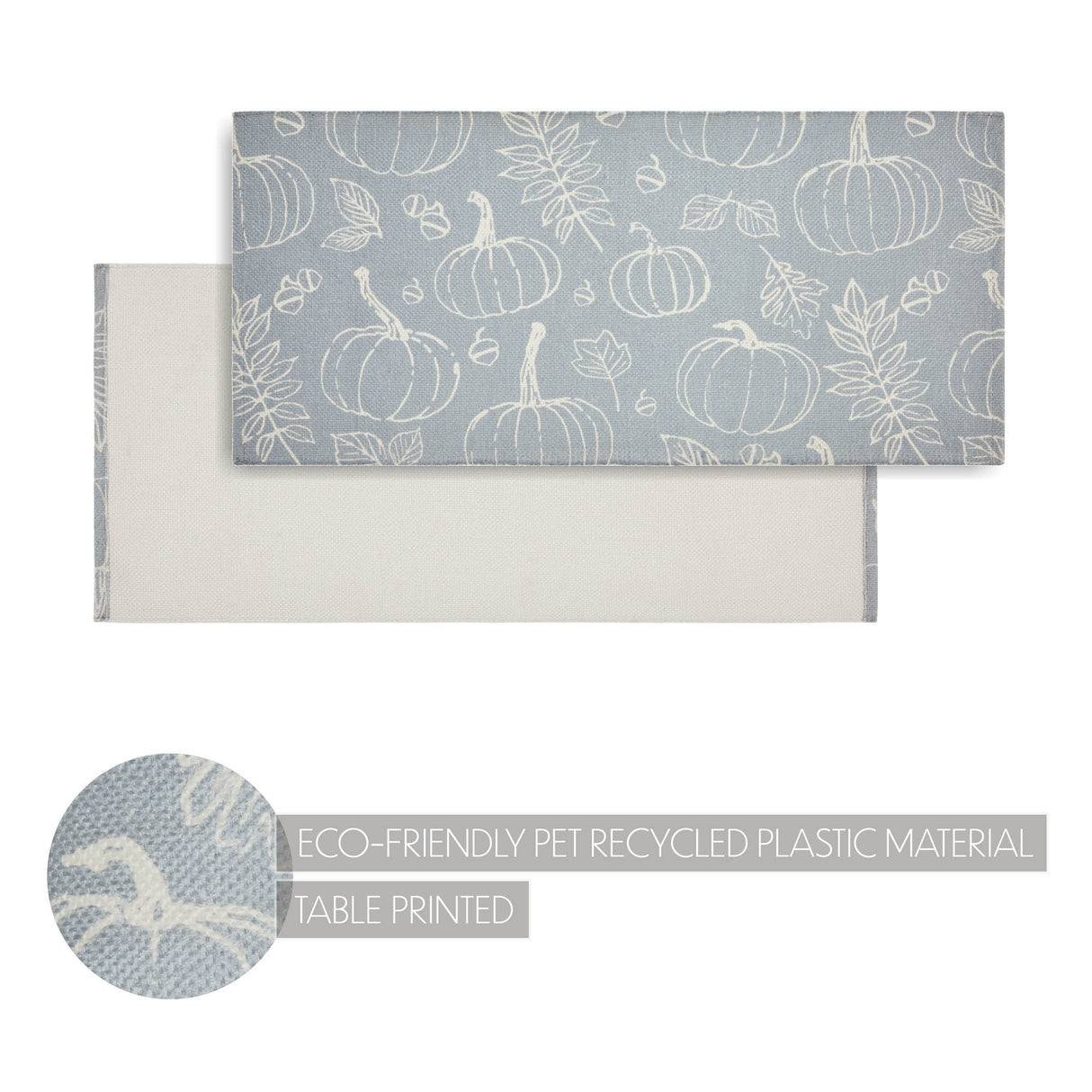 Silhouette Pumpkin Grey Indoor/Outdoor Rug Rect