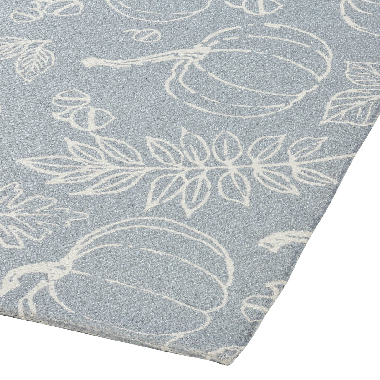 Silhouette Pumpkin Grey Indoor/Outdoor Rug Rect