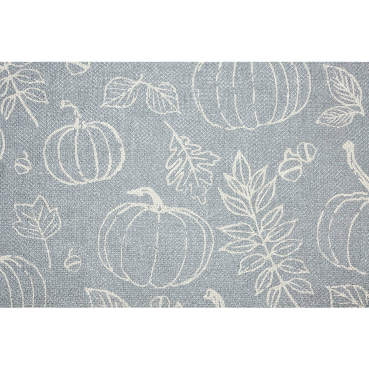 Silhouette Pumpkin Grey Indoor/Outdoor Rug Rect