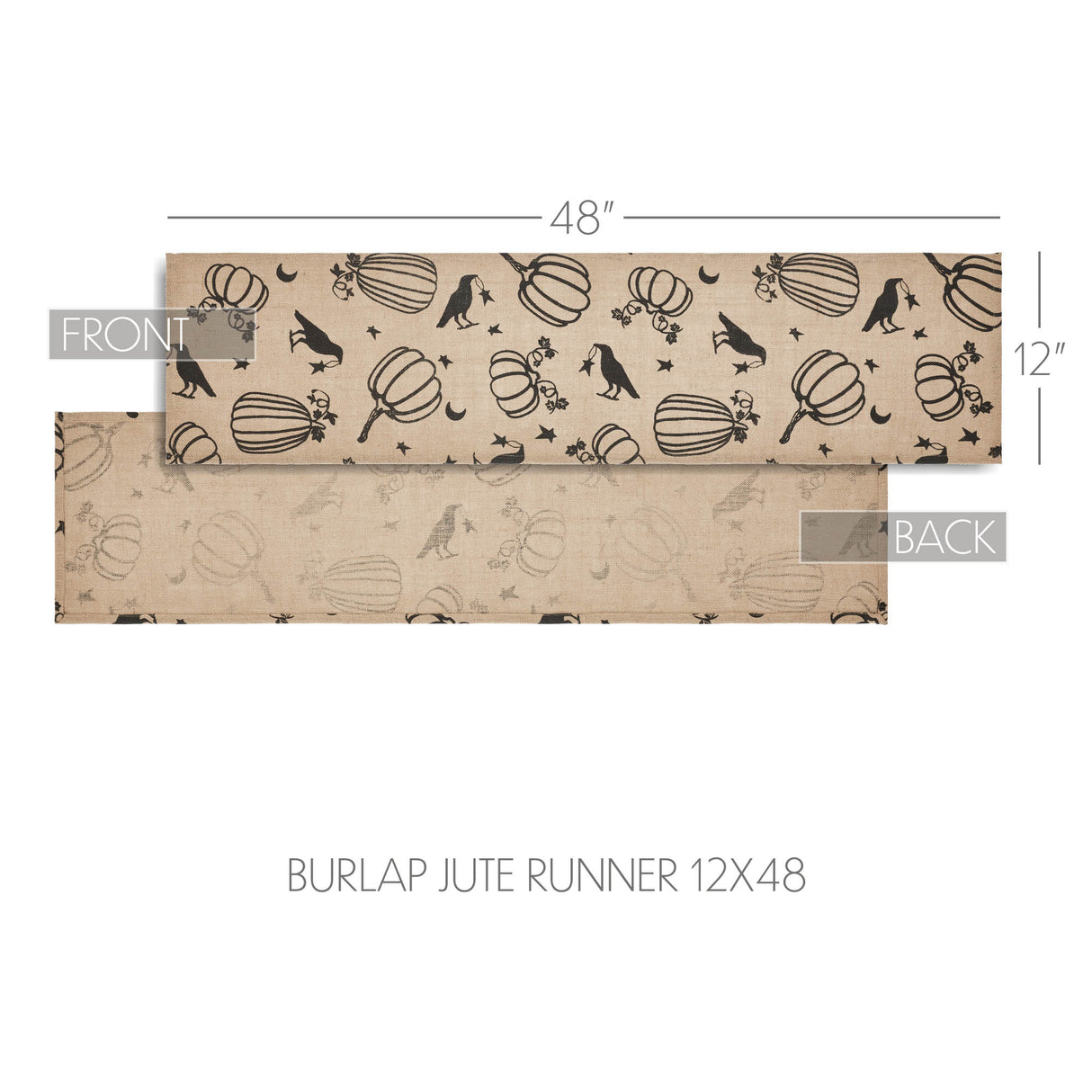 Raven Harvest Burlap Jute Runner