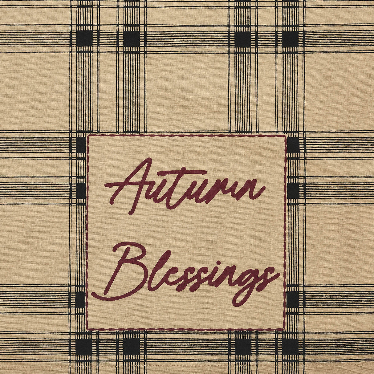 Connell Pinecone Plaid Tea Towel Set of 3 19x28