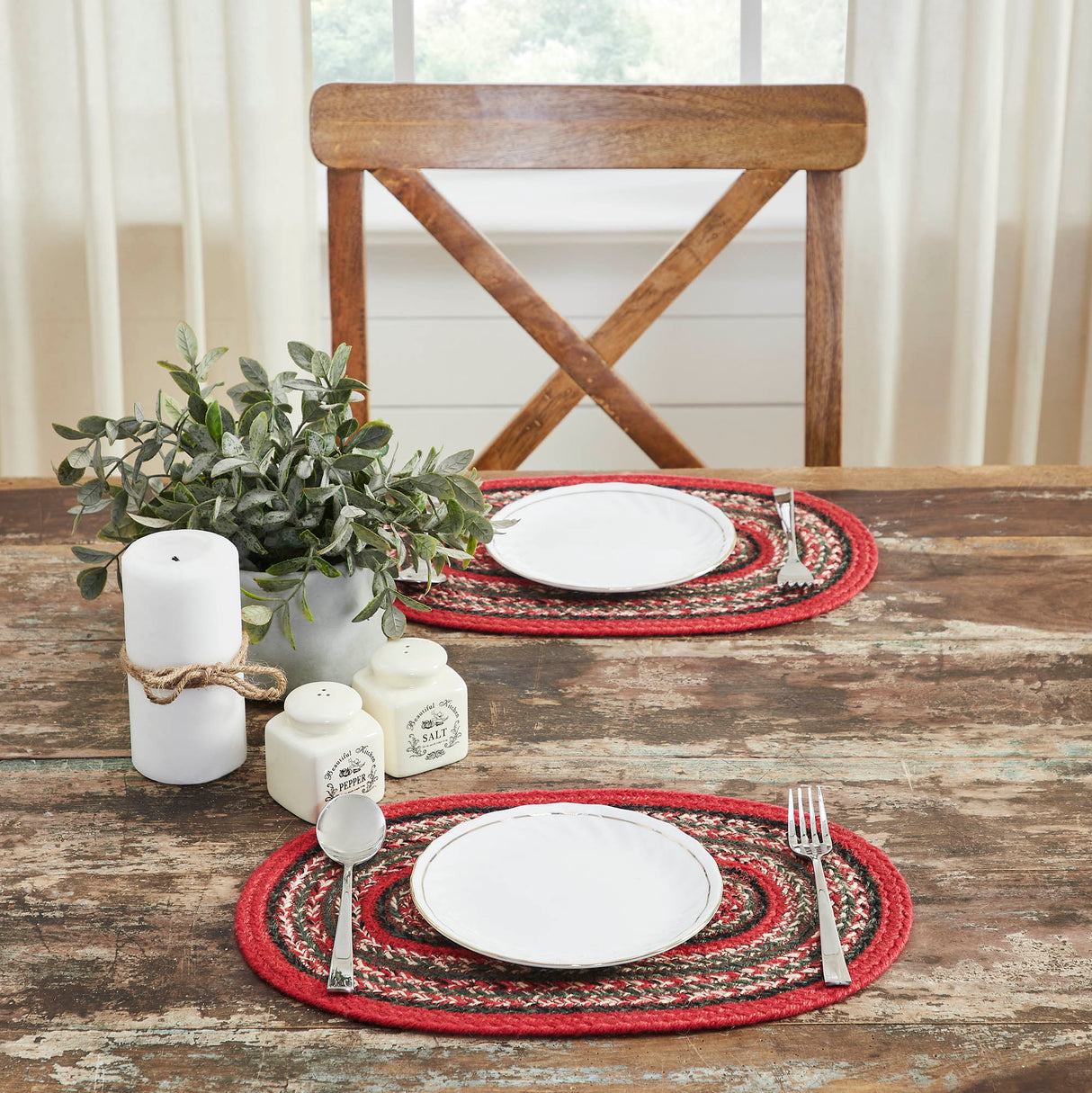 Forrester Indoor/Outdoor Oval Placemat 10x15, 4 Pack 4 Pack
