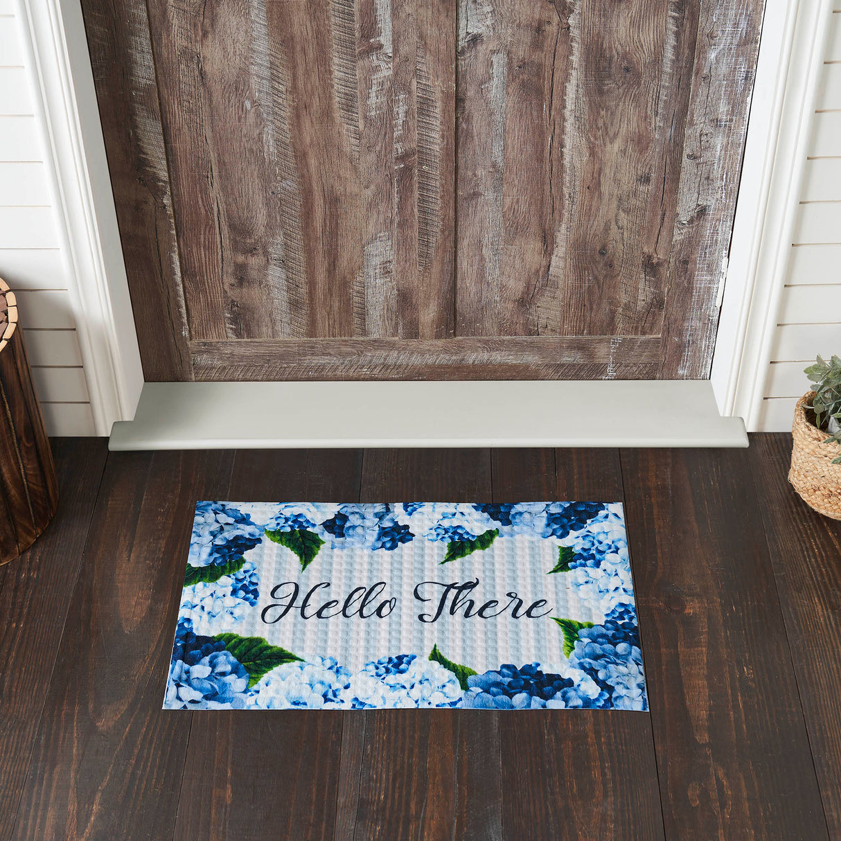 84274-Finders-Keepers-Hydrangea-Hello-There-Nylon-Rug-Rect-17.5x29.5-image-1