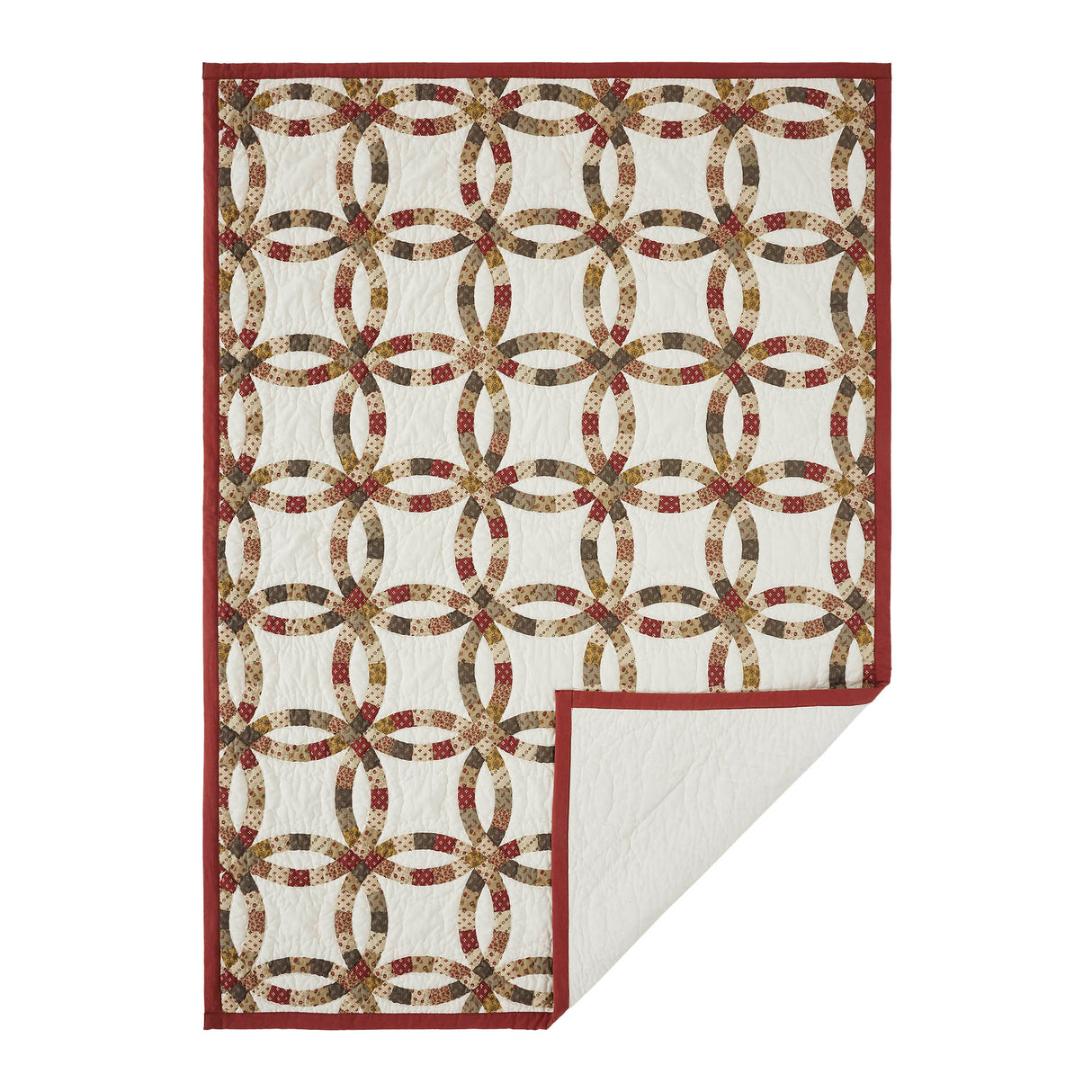 Custom House Wedding Rings Quilted Throw 43x60