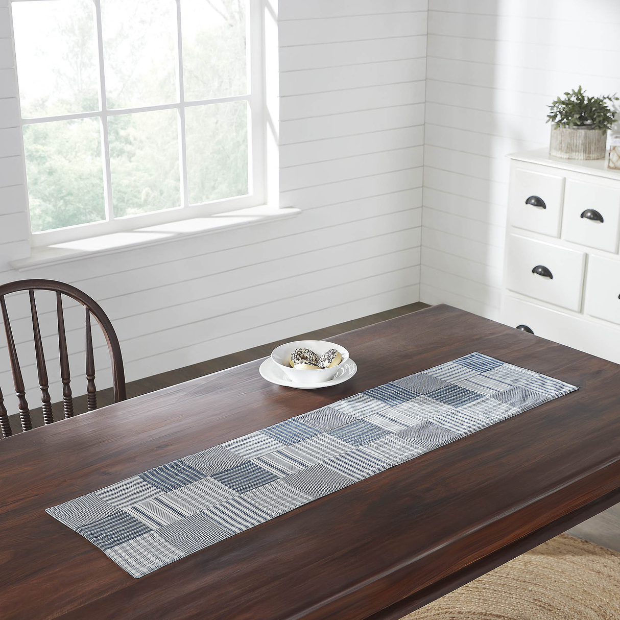 Sawyer Mill Blue Runner Quilted 12x48