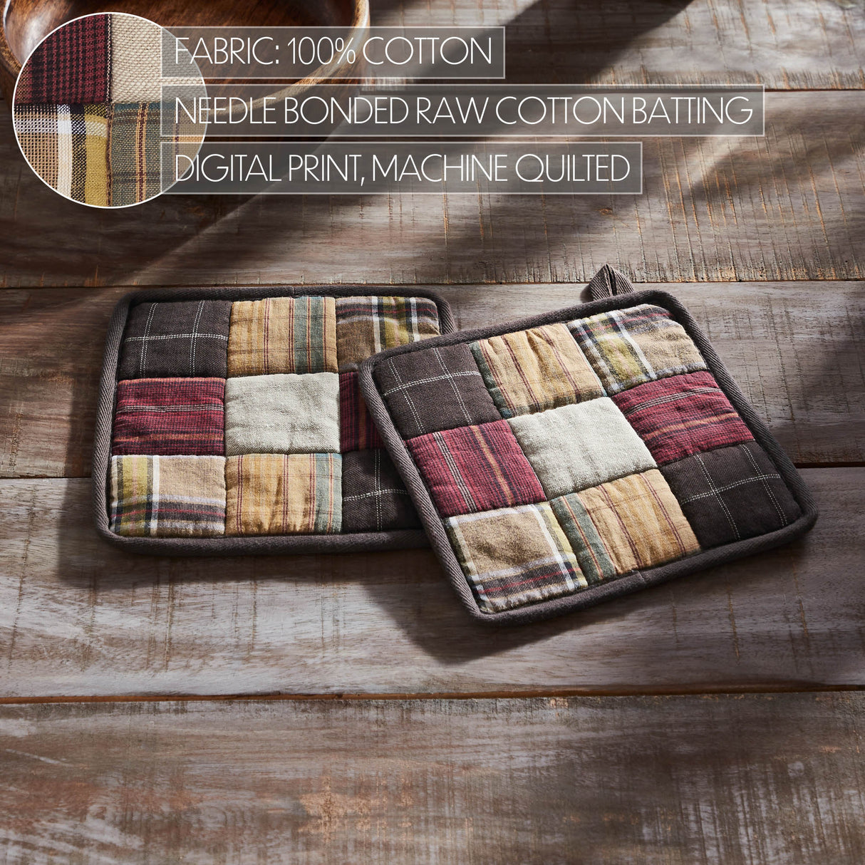 Wyatt Pot Holder Set of 2 8x8