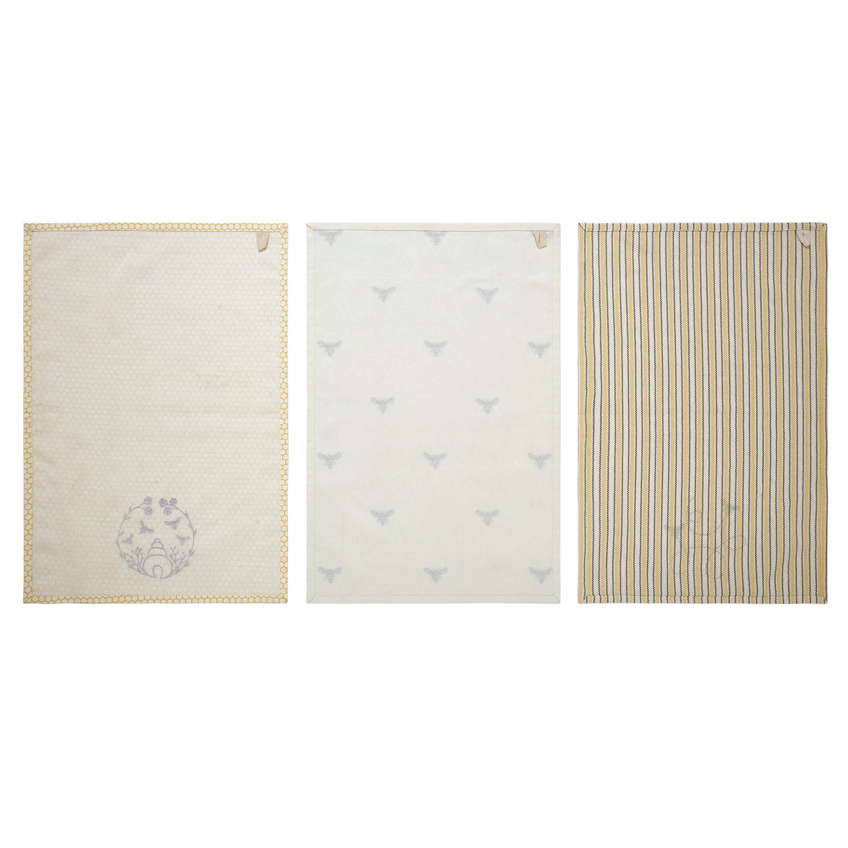 Buzzy Bees Tea Towel Set of 3 19x28