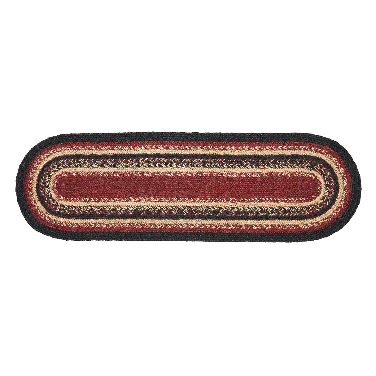 Connell Jute Stair Tread Oval Latex 8.5x27, Set of 7
