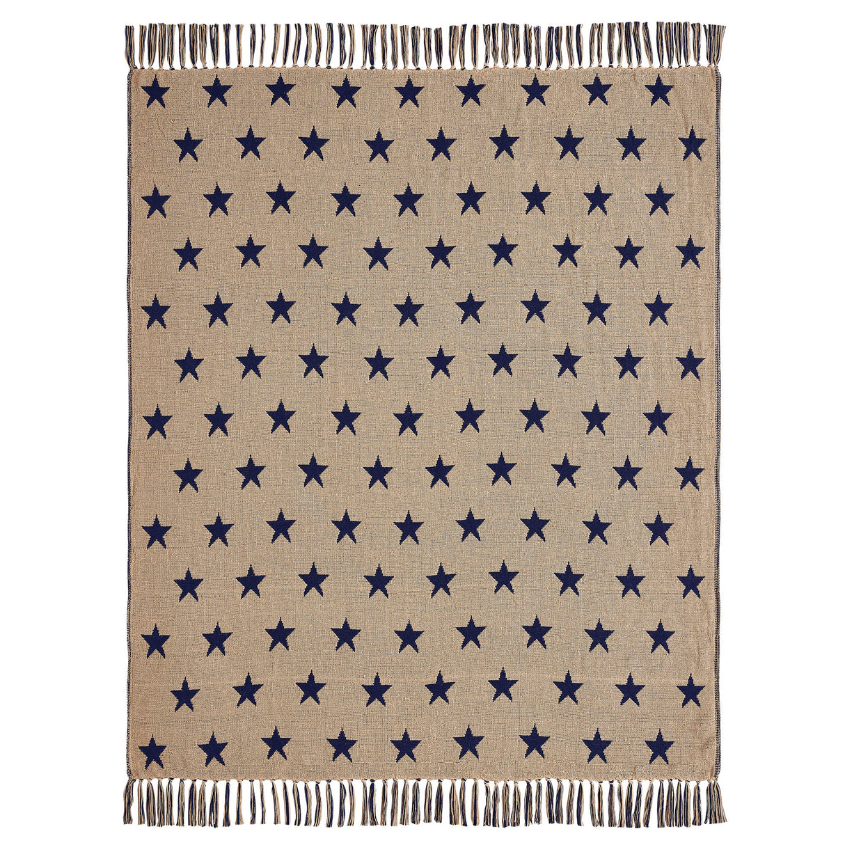 My Country Jacquard Stars Woven Throw 50x60
