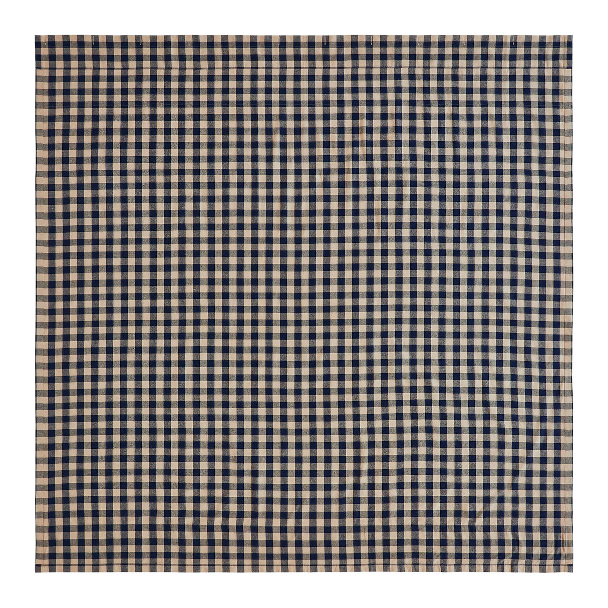 Allegiance Navy & Tan Check Shower Curtain 72x72