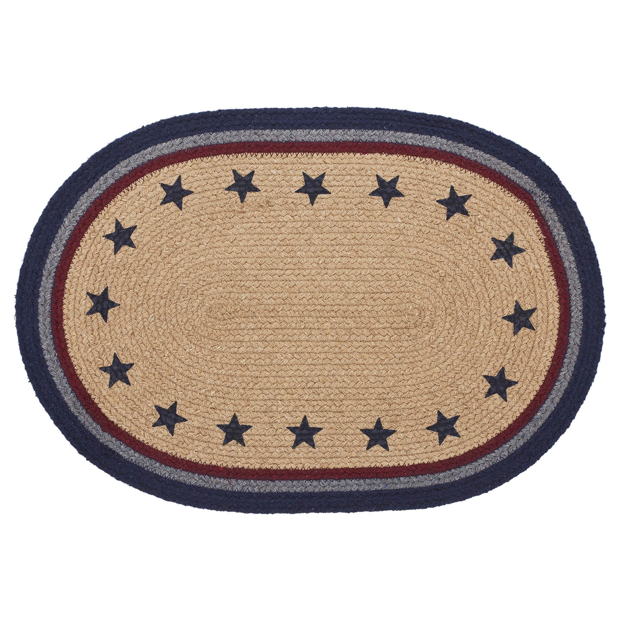 My Country Oval Placemat Stencil Stars 13x19, 6 Pack 6 Pack