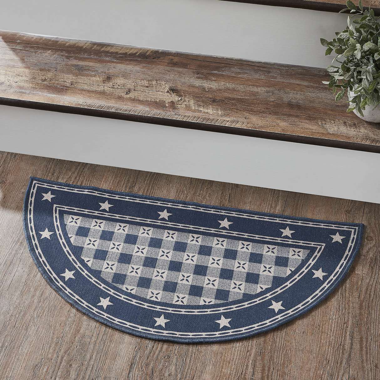 My Country Polyester Rug Half Circle 16.5x33