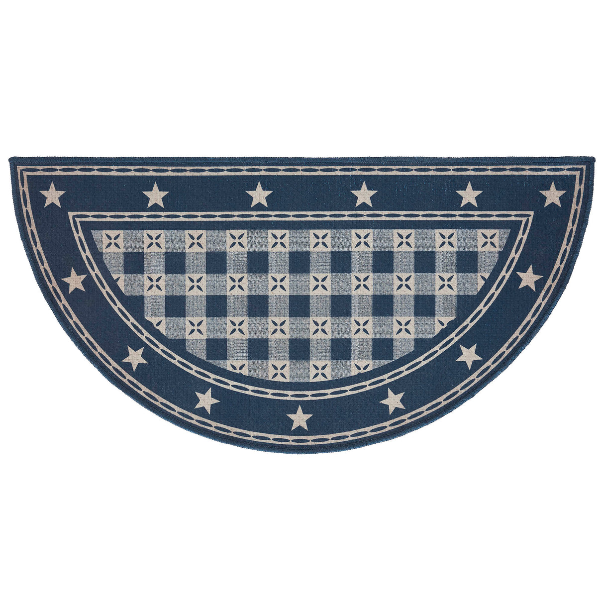 My Country Polyester Rug Half Circle 16.5x33