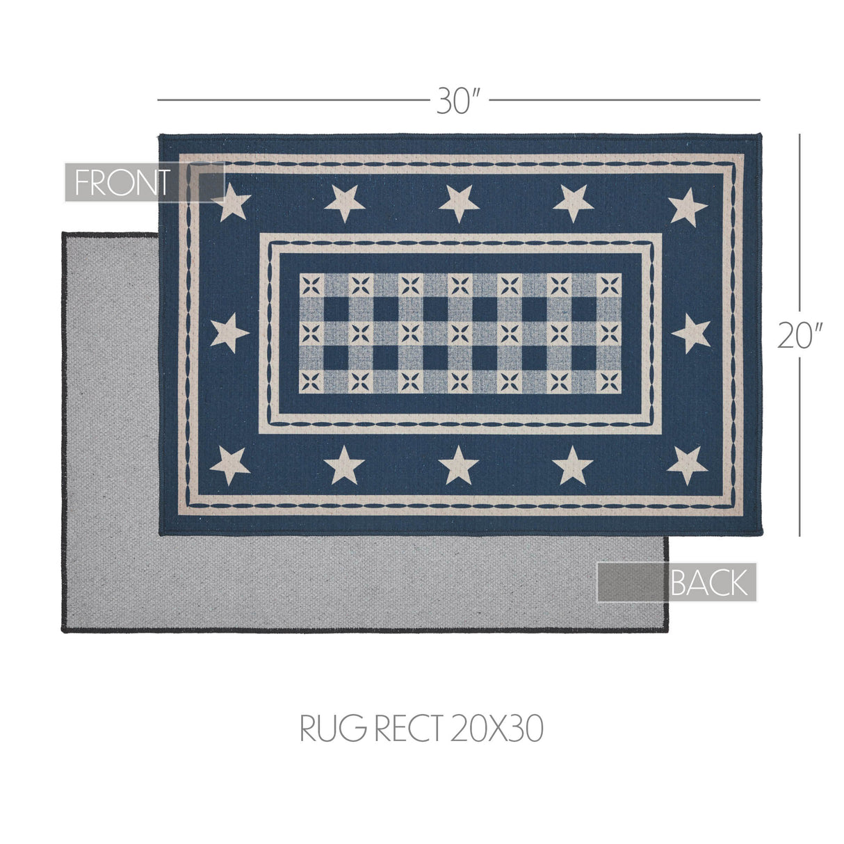 My Country Polyester Rug Rect 20x30