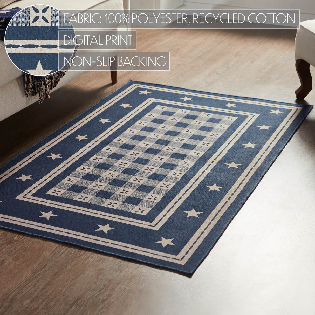 My Country Polyester Rug Rect 36x60