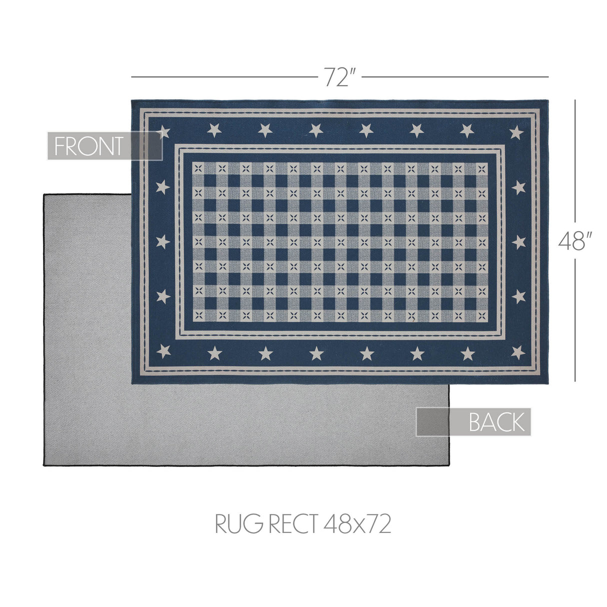 My Country Polyester Rug Rect 48x72