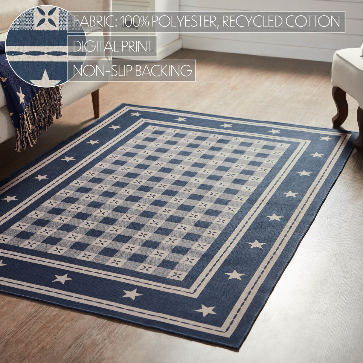 My Country Polyester Rug Rect 48x72