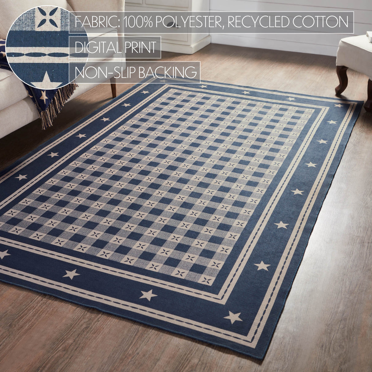 My Country Polyester Rug Rect 60x96