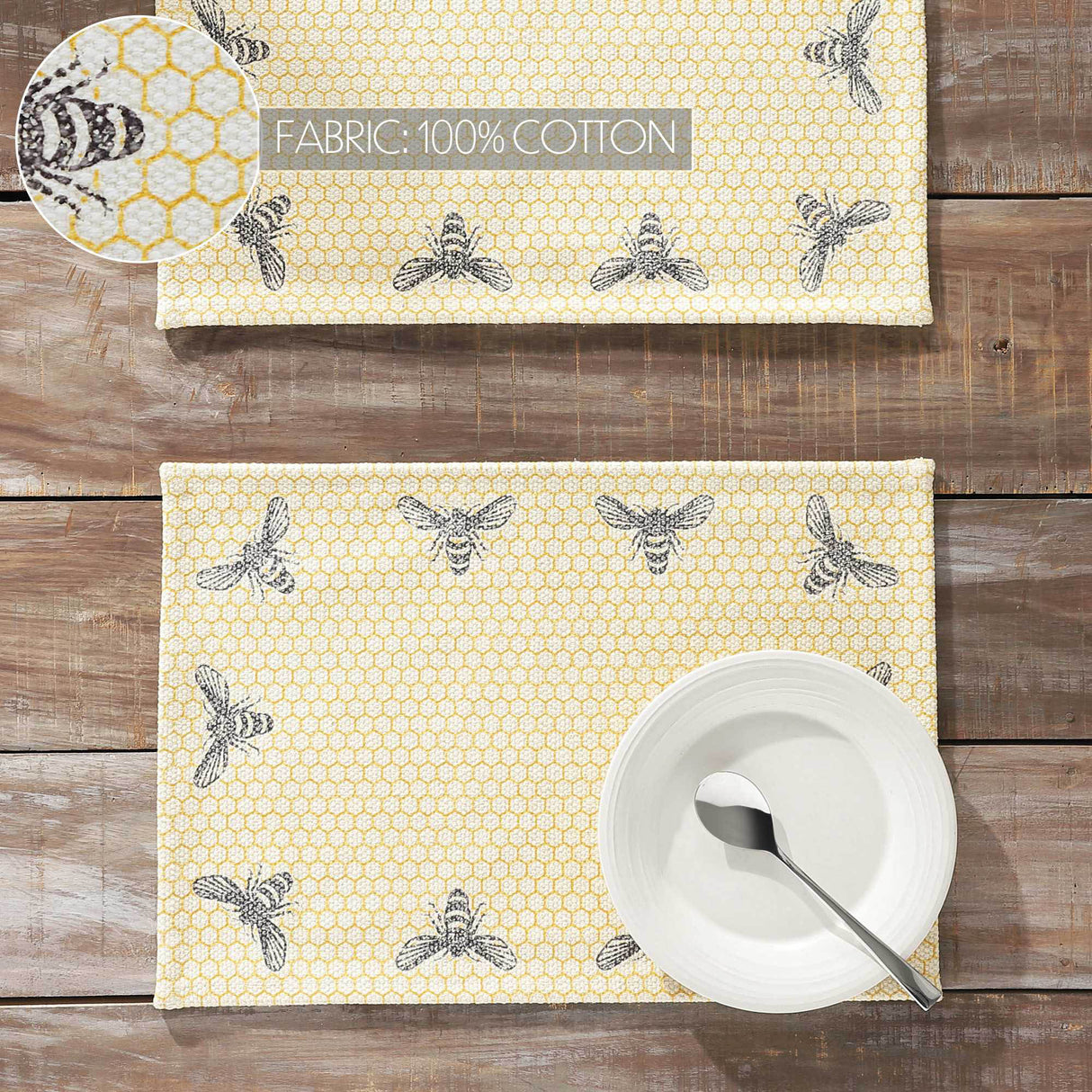Buzzy Bees Placemat Set of 2 13x19, 6 Pack 12 Pack