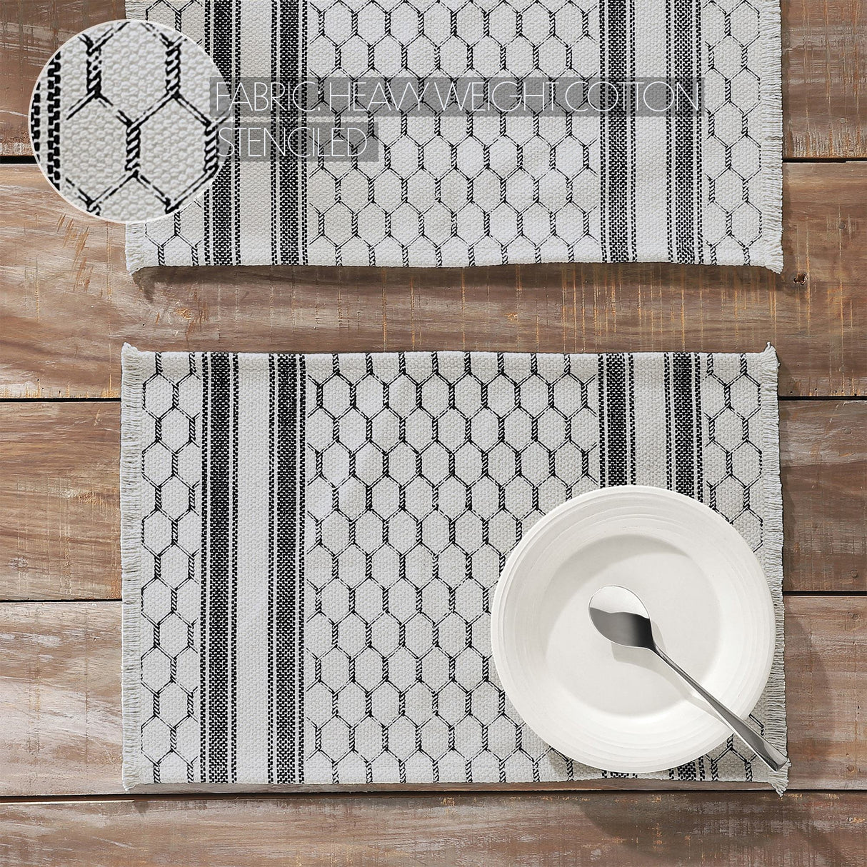 Down Home Placemat Set of 2 13x19, 3 Pack 6 Pack