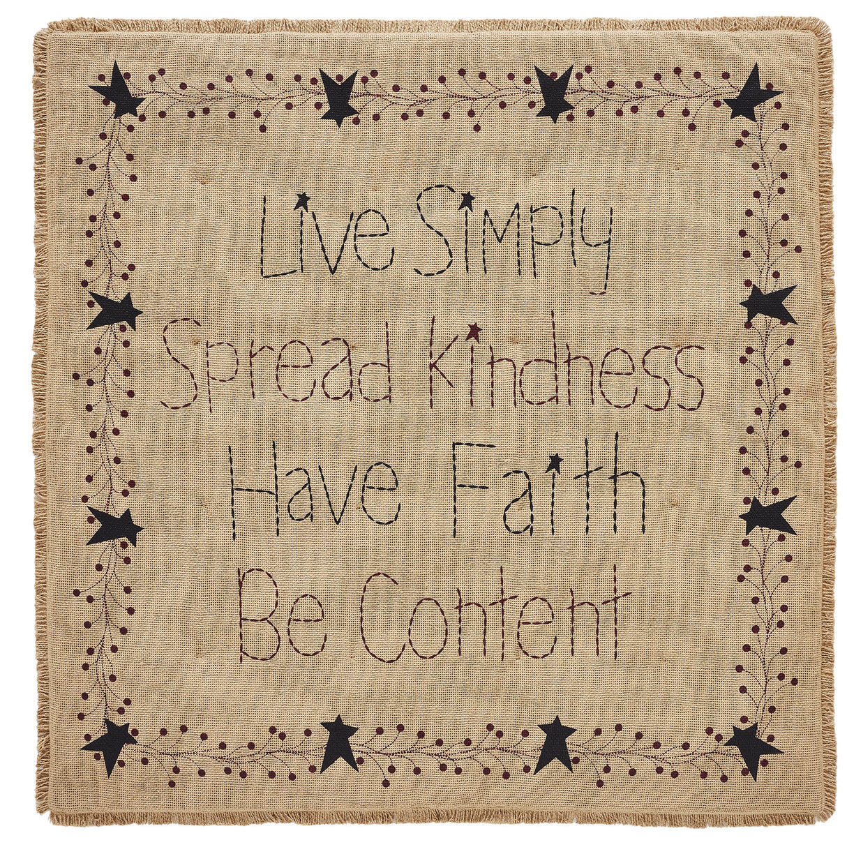 Pip Vinestar Burlap Lap Throw 32Wx32L