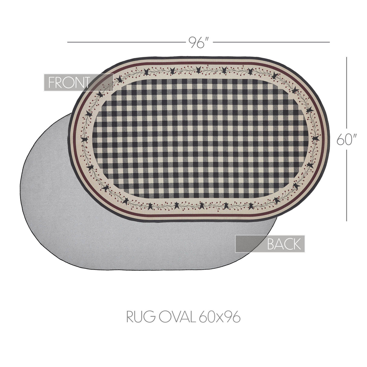 Pip Vinestar Polyester Rug Oval 60x96