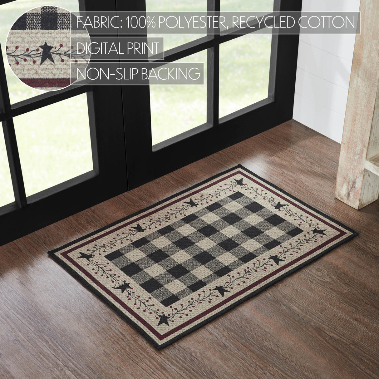 Pip Vinestar Polyester Rug Rect 20x30
