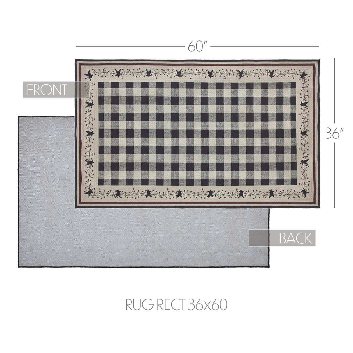 Pip Vinestar Polyester Rug Rect 36x60