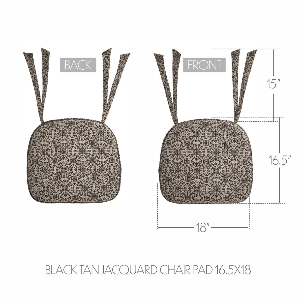 Custom House Jacquard 16.5x18 Inch Chair Pad