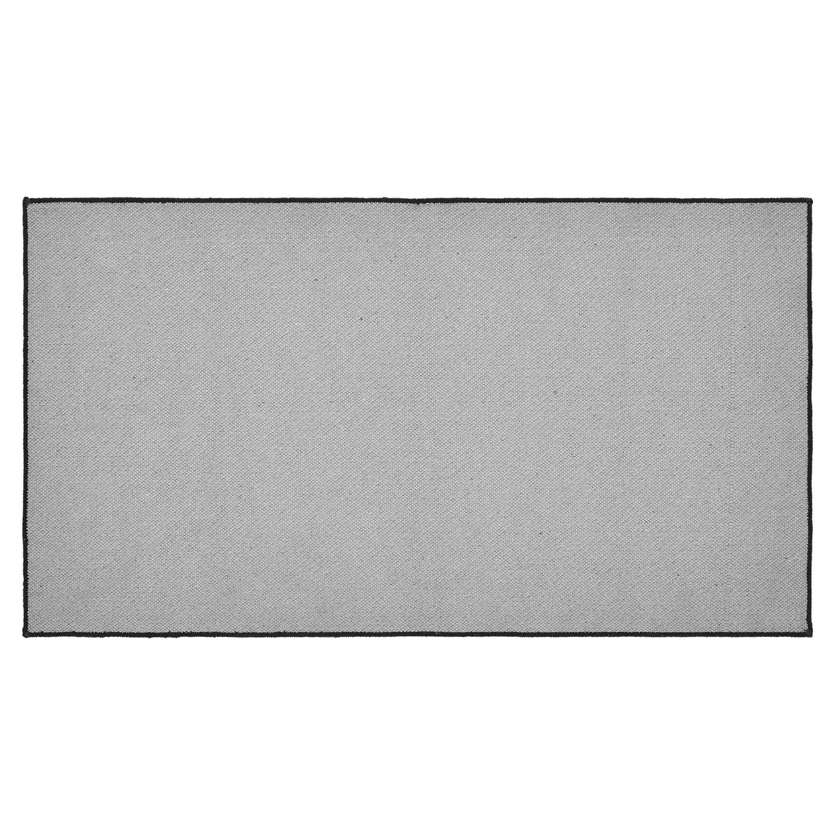 Custom House Black Tan Jacquard Polyester Rug Rect 27x48