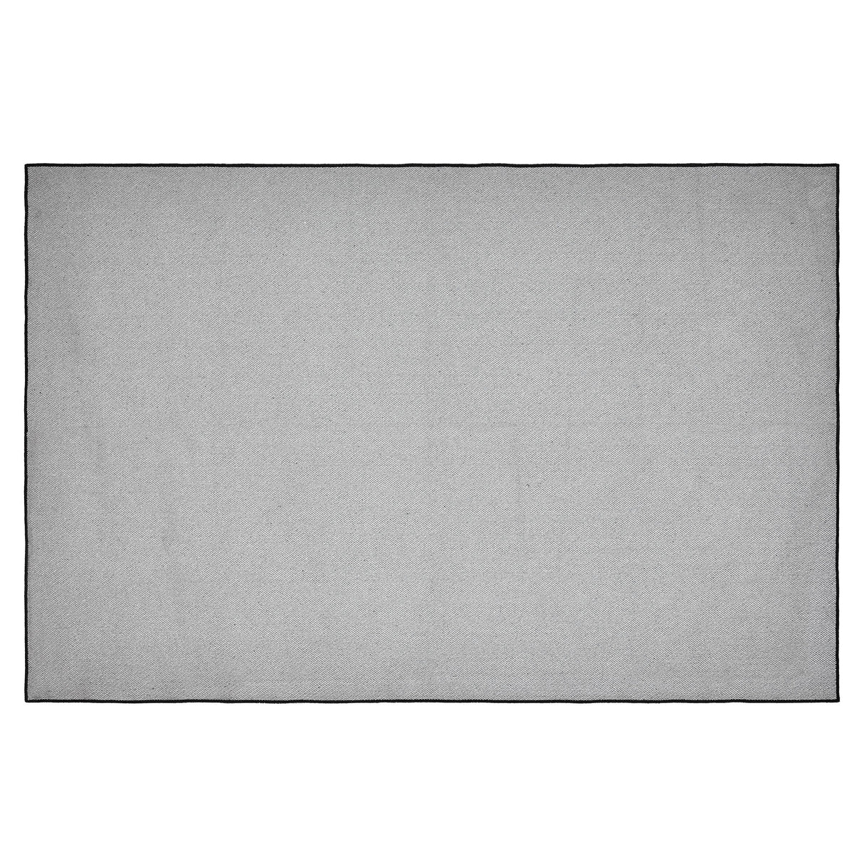 Custom House Black Tan Jacquard Polyester Rug Rect 48x72