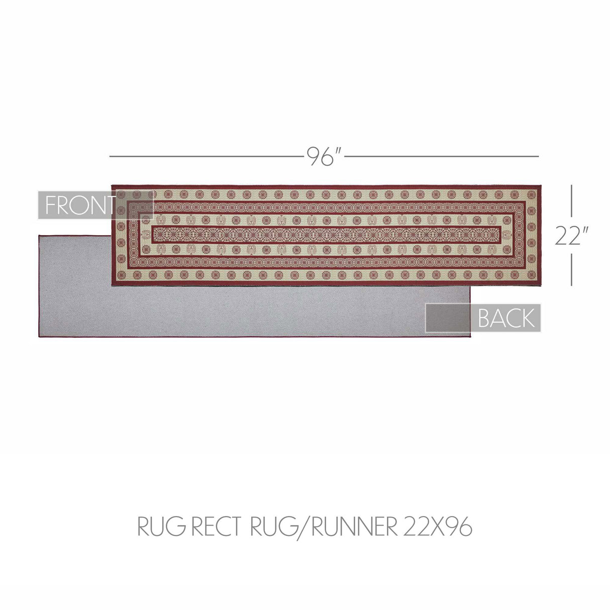 Custom House Burgundy Tan Jacquard Polyester Rug/Runner Rect 22x96