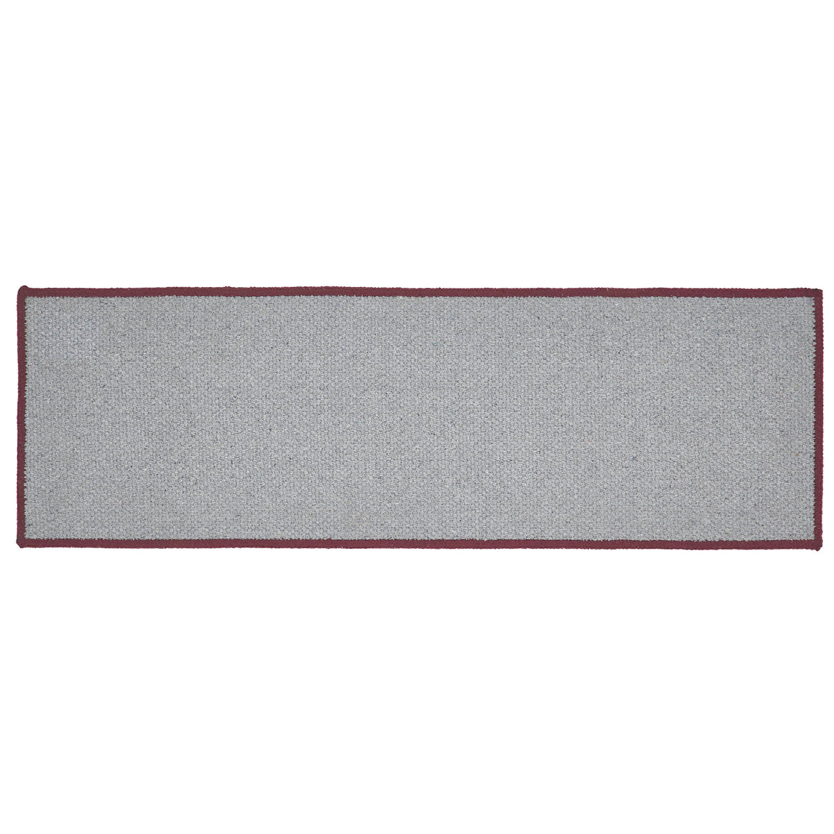 Custom House Burgundy Tan Jacquard Polyester Stair Tread Rect Latex 8.5x27