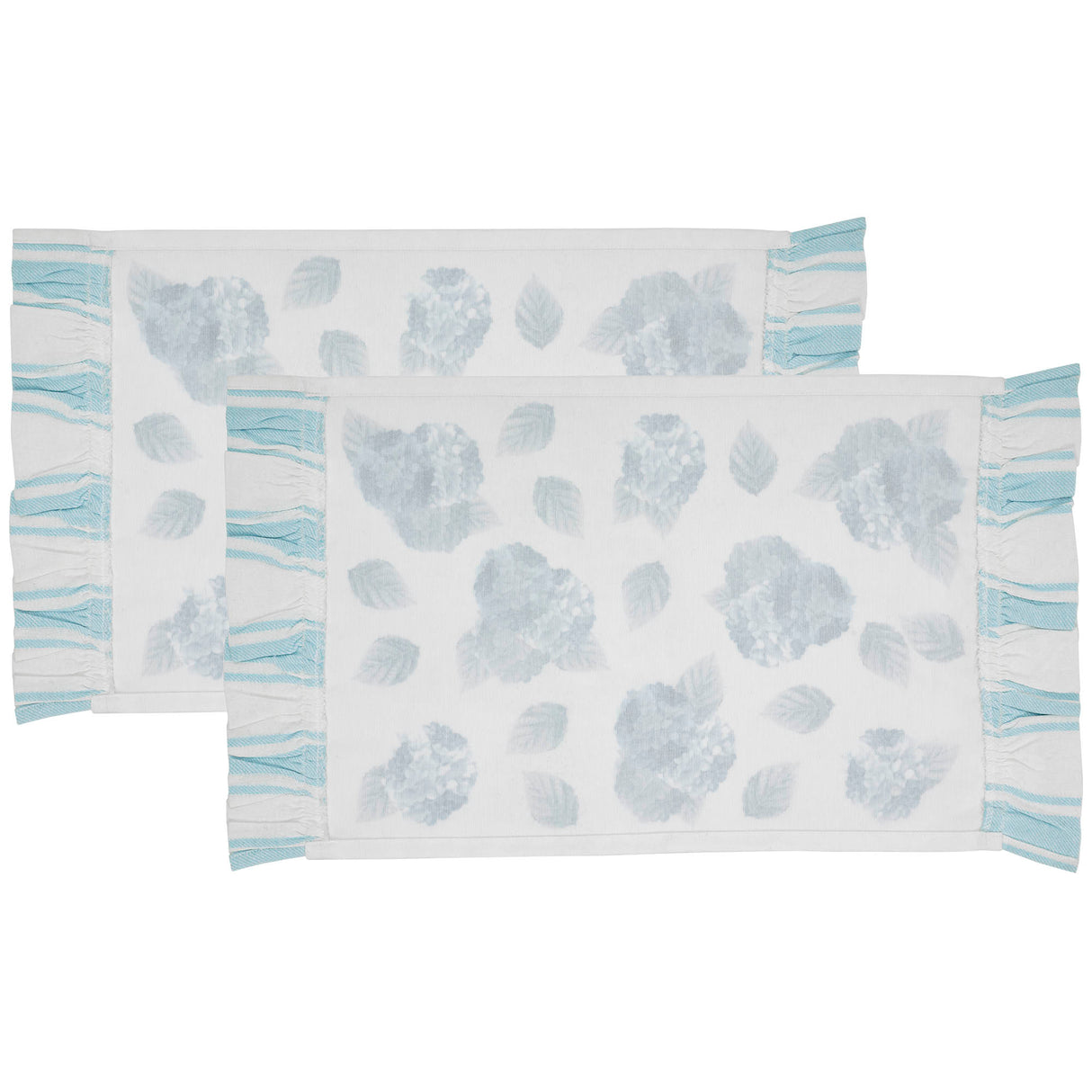 Finders Keepers Hydrangea Ruffled Placemat Set of 2 13x19
