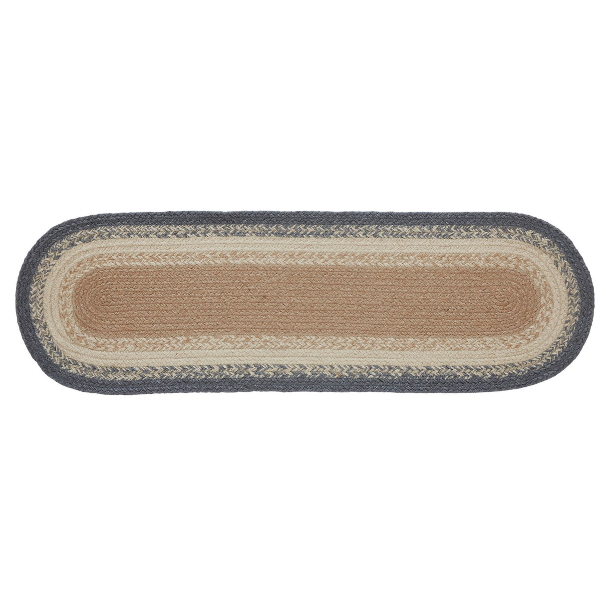 Finders Keepers Jute Stair Tread Oval Latex 8.5x27