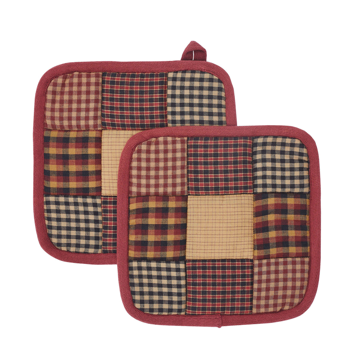 VHC Brands Heritage Farms 7PC Set 2 Oven Mitts 2 Pot Holders and 3 Tea Towels