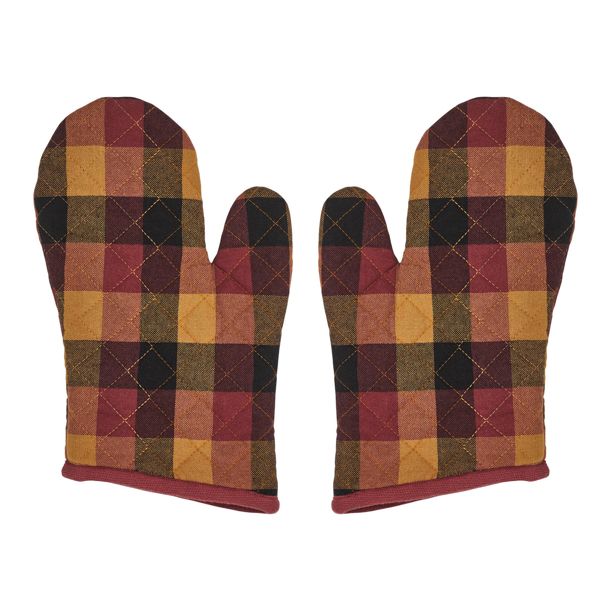 Heritage Farms Primitive Check Oven Mitt Set of 2