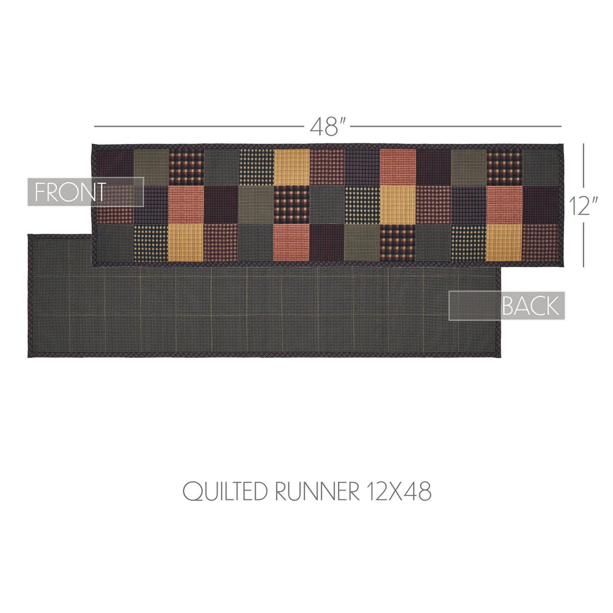 Heritage Farms Quilted Runner 12x48