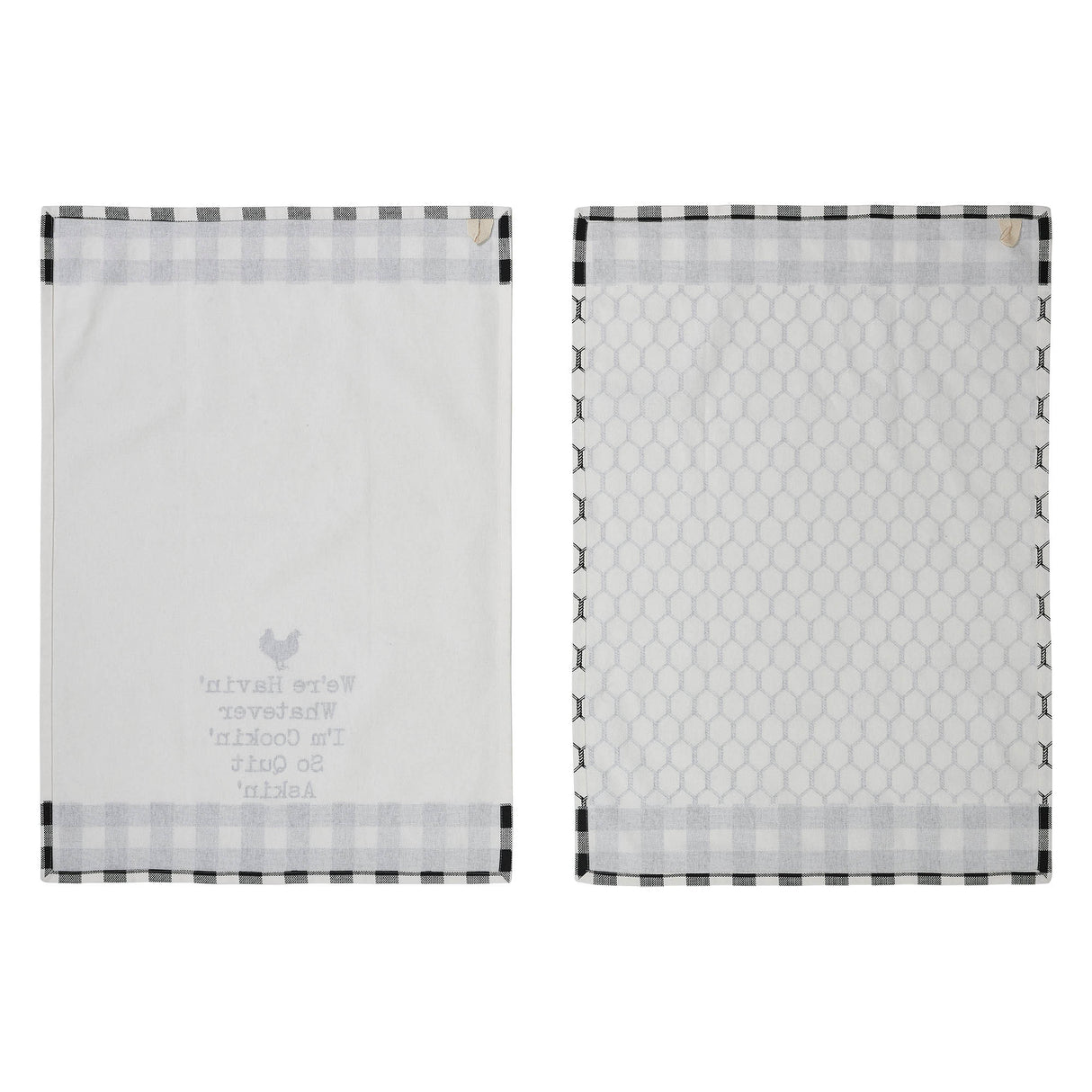 Down Home Whatever I'm Cookin Tea Towel Set of 2 19x28