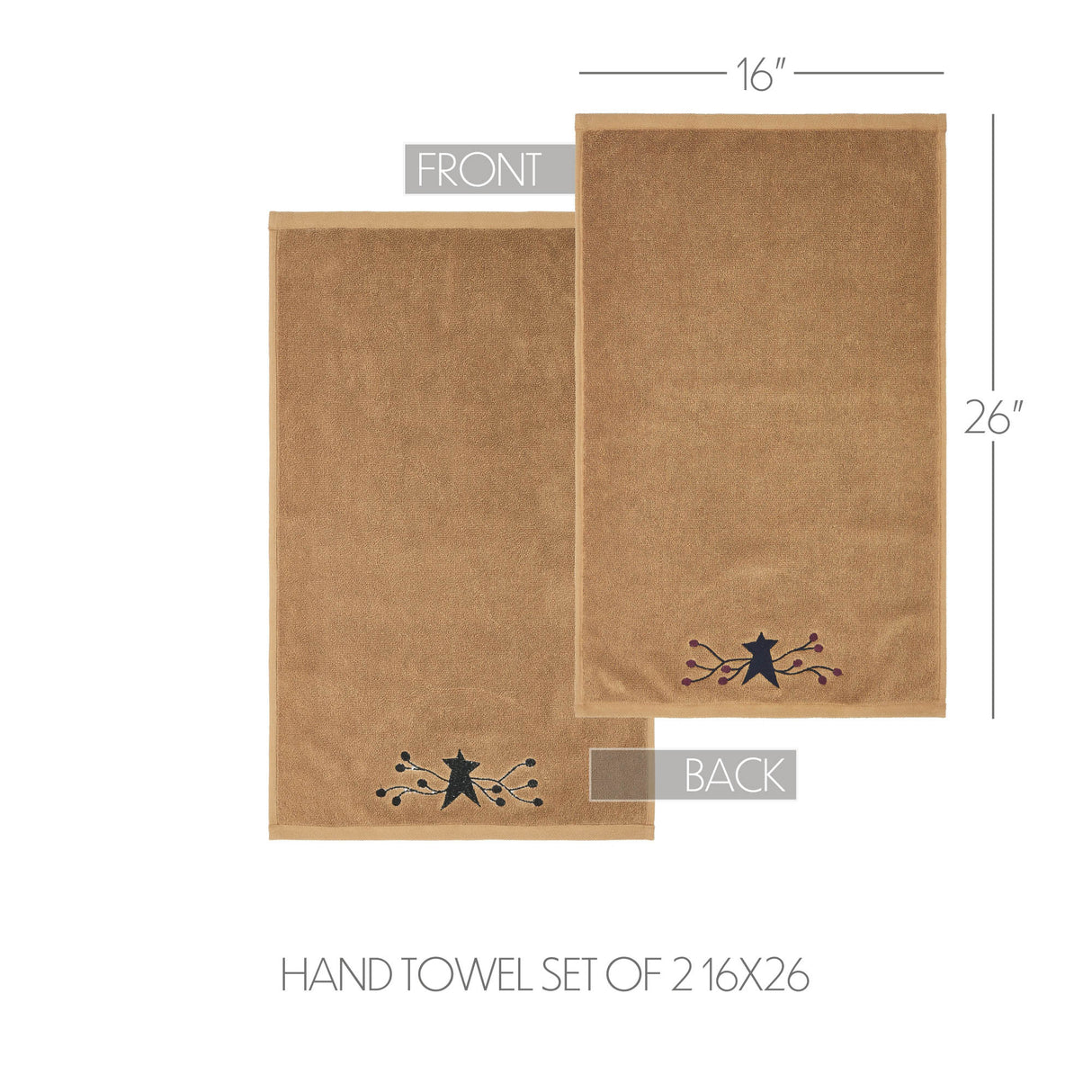 Pip Vinestar Hand Towel Set of 2 16x26