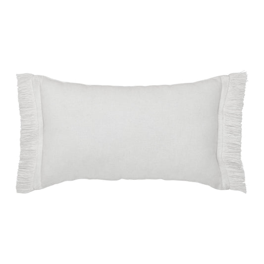 VHC Brands Risen Forgiven Pillow 7x13, Cotton Pillow With Polyester Pillow Fill, Decorative Throw Pillow, Risen Collection, Rectangle 7x13, Soft White