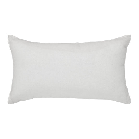 VHC Brands Risen Pillow 7x13, Cotton Pillow With Polyester Pillow Fill, Decorative Throw Pillow, Risen Collection, Rectangle 7x13, Soft White