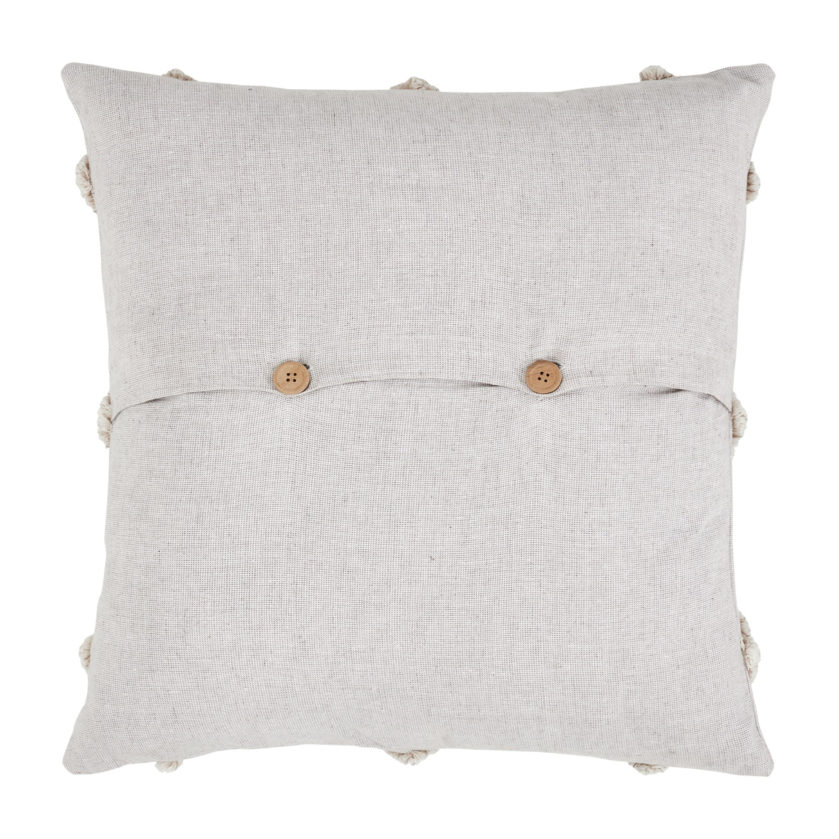 Frayed Lattice Oatmeal Pillow 20x20