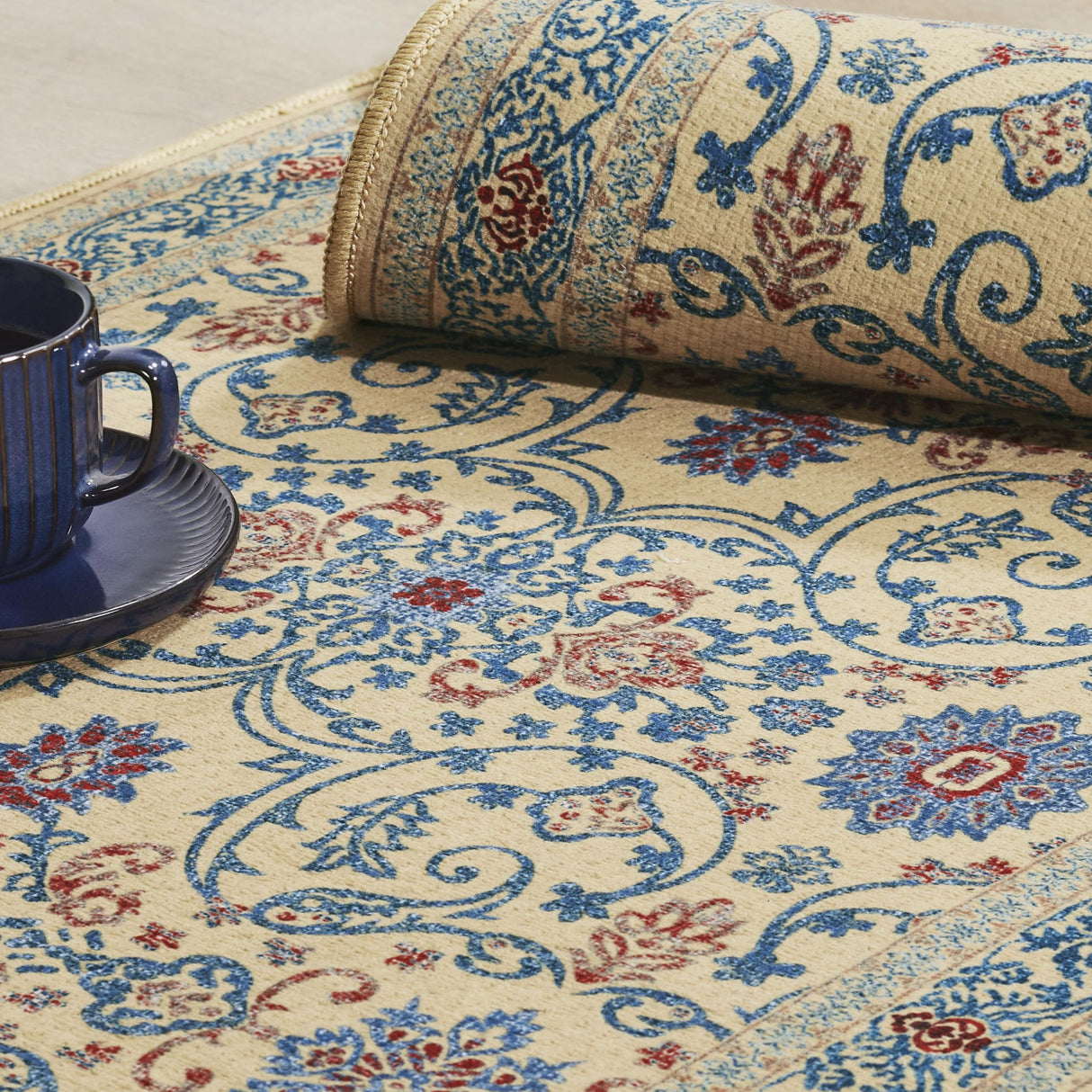 Medallion Beige Rug Rect 36x60