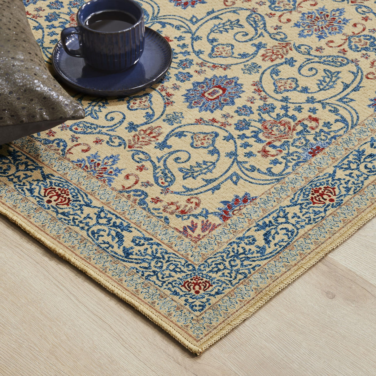 Medallion Beige Rug Rect 36x60