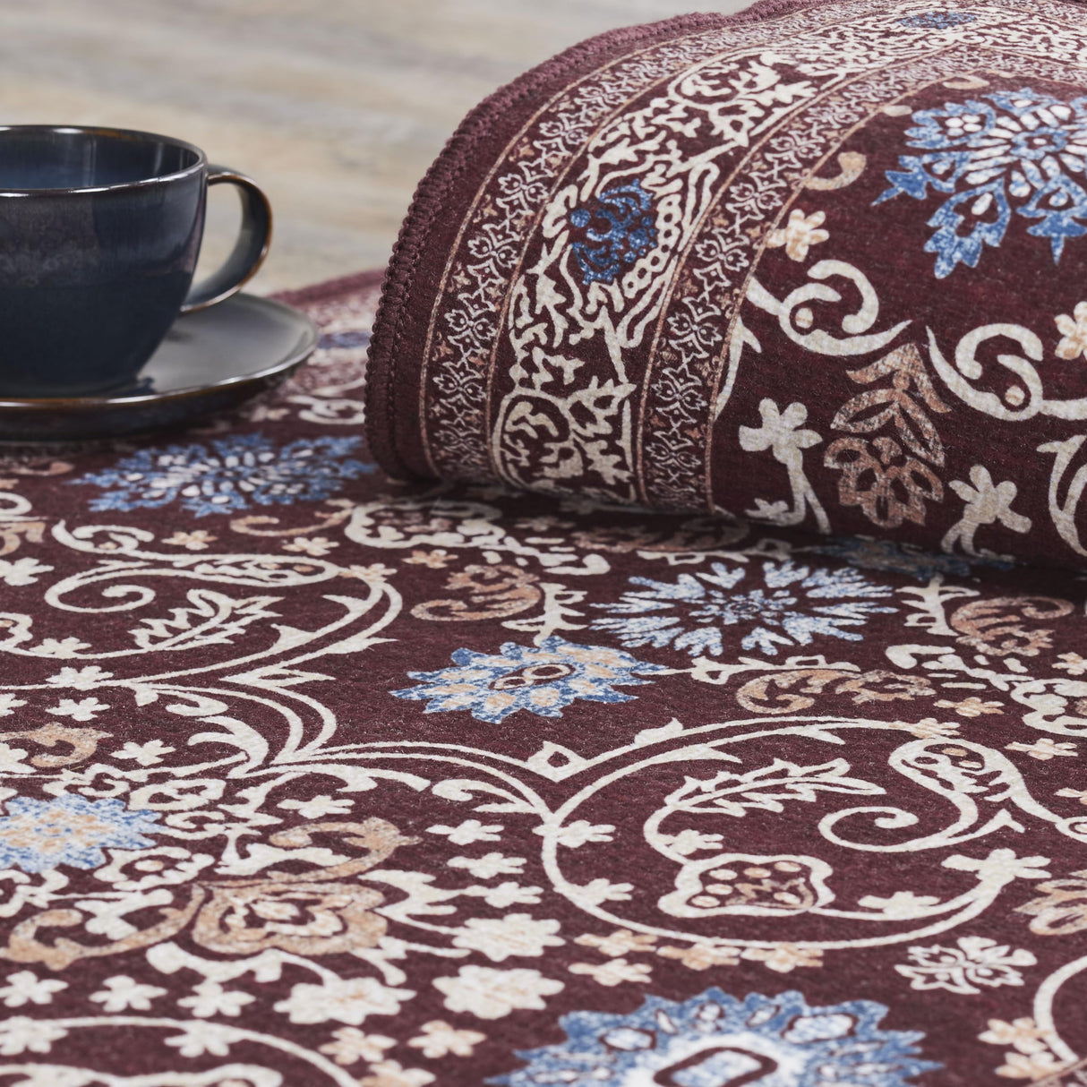 Medallion Red Rug Rect 24x72