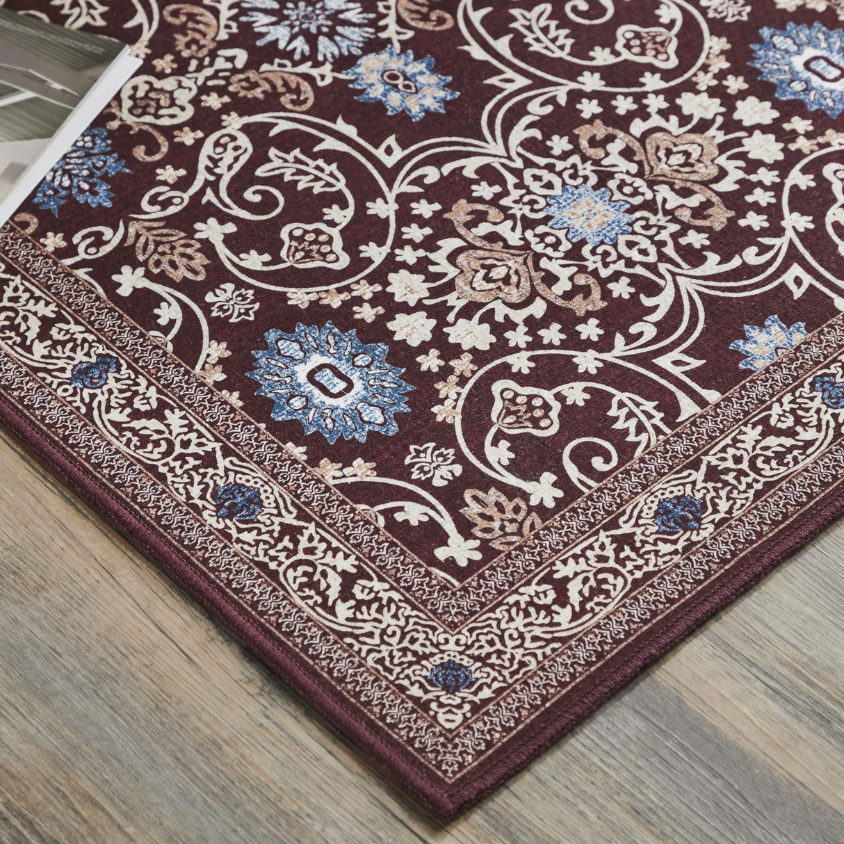 Medallion Red Rug Rect 24x72