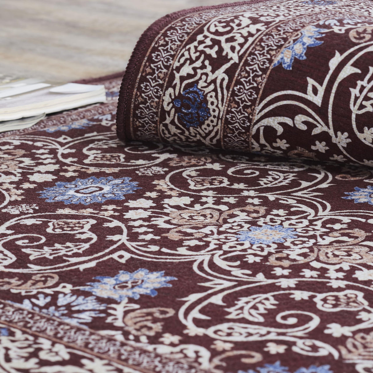 Medallion Red Rug Rect 24x120